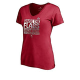 Tampa Bay Buccaneers Raise The Flags Super Bowl Champions Women's V-Neck T-Shirt