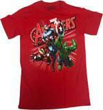 Marvel Avengers Iron Man Captain America The Incredible Hulk Men’s T-Shirt Small