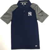 New York Yankees MLB Men’s Dry Fit Polo Shirt Navy SMALL