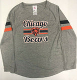 Chicago Bears Women's Juniors Teens Gray Crew Neck Shirt LARGE 11/13