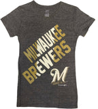Milwaukee Brewers Baseball Girl's Short Sleeve T-Shirt XL 14/16