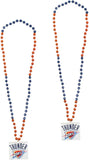 Oklahoma City Thunder NBA  Authentic 2-Pack Mardi-Gras Spirit Beads 2 PACK
