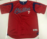 Philadelphia Phillies MLB Full Button Dri Fit Men's Baseball Jersey X-LARGE