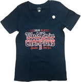 Boston Red Sox Women's V-Neck 2018 World Series Champions T-Shirt Small