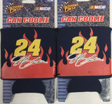 Jeff Gordon #24 NASCAR Neoprene Collapsible Can Cooler SET OF 2