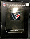 NFL Houston Texans Genuine Leather Tri Fold Wallet