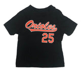 Baltimore Orioles Anthony Santander #25 Boy's Toddler Black T-Shirt
