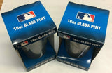 New York Yankees MLB 16 oz. Boelter Glass Tumbler Set of 2