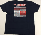 New England Patriots NFL Men's 2019 Schedule 2-Sided Crew Neck T-Shirt NEW