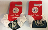 Oakland Athletics A's Hair Twist Scrunchie MLB - SET OF 2