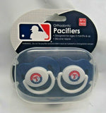 MLB Texas Rangers Pacifier set of 2 Solid Color w/Case