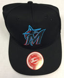 OC Sports MLB-400 MLB Mesh Baseball Cap - Miami Marlins Home Black Youth Hat