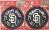 San Diego Padres MLB Decal Car Window 4.5" Sticker Sports 2 PACK