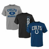 NFL Indianapolis Colts Youth Boys Tee Set (3Piece),Youth Large 14-16