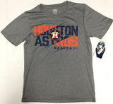 Houston Astros Dri Fit Gray Boy's T-Shirt Large 12/14