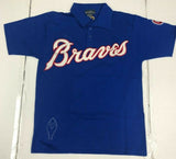 MLB Atlanta Braves Wright & Ditson 3 Button Men's Polo Shirt MEDIUM