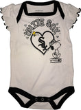 Chicago White Sox MLB Girl's 3 Piece Bodysuit Creeper Set 0/3 Months