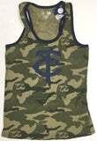 Minnesota Twins MLB Women's Camo Ringer Tank Top Choose Size