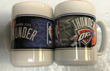Oklahoma City Thunder NBA 15oz 2 Tone Sublimated Coffee Mug SET OF 2