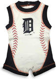Detroit Tigers MLB Logo Baseball Seam Design Boy's Baby Romper  CHOOSE SIZE