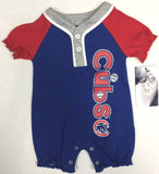Chicago Cubs MLB Girl's Baby Creeper Fringe Romper Choose Size