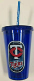 MLB Minnesota Twins Sip n Go Tumbler 16-Ounce Blue