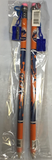 New York Mets MLB 15" JUMBO Pencils w/Sharpeners 2 PACK