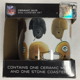 Green Bay Packers NFL Ceramic Coffee Mug / Cup & Coaster Set