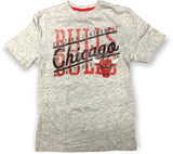 Chicago Bulls Basketball Distressed Men's Short Sleeve T-Shirt Gray