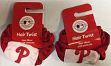 Philadelphia Phillies Hair Twist Scrunchie MLB - SET OF 2