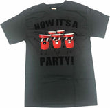 Now It’s A Party Red Cups Men’s T-Shirt Small Gray