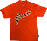 Majestic San Francisco Giants Boy's Dry Active Two Button Dry Fabric Polo Large