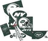 New York Jets NFL 11 Piece Stationery Set Note Pads Pencil Eraser Folder