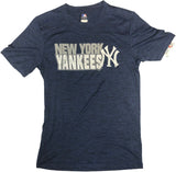 New York Yankees Men's Dry Fabric TX3 Cool Short Sleeve T-Shirt Navy Small
