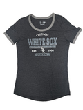 Chicago White Sox MLB Women's Scoop Neck Ringer Shirt Small 4/6