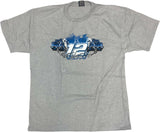 NASCAR Ryan Newman #12 Spark Plug ALLTEL Vintage 2 Sided Adult T-Shirt NEW