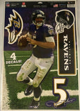 NFL Baltimore Ravens Joe Flacco #5 Multi-Use Decal, 11" x 17" NEW