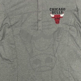 NBA Chicago Bulls Basketball Women's Gray Long Sleeve Button Up Small 4/6