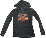 Chicago Bears Girl's Hooded T-Shirt XL 14/16 Gray