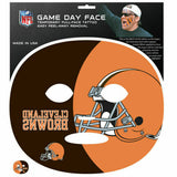 CLEVELAND BROWNS NFL GAME DAY TEMPORARY FACE TATTOO