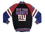New York Giants GIII Apparel NFL Men's Full Zip Suede Leather Jacket SMALL