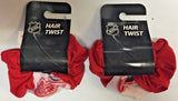 Detroit Red Wings NHL Hair Twist Scrunchie - SET OF 2
