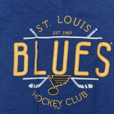 St. Louis Blues Women's V-Neck T-Shirt Blue Medium 8/10