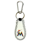 Miami Marlins RETRO LOGO MLB Leather Keychain by Game Wear