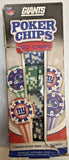 New York Giants Poker Chips 100 pc - Open Box- Missing (3) - 97 Total