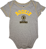 Boston Bruins NHL Rookie Gray Boy's Bodysuit Creeper 18 Months