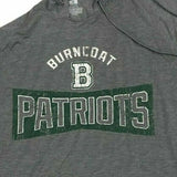 Burncoat Patriots High School Men's Hooded T-Shirt Medium Gray