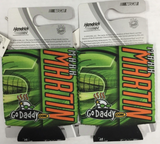 Mark Martin #5 Go Daddy NASCAR Neoprene Collapsible Can Cooler SET OF 2