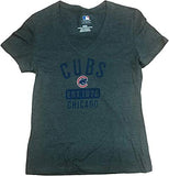 Chicago Cubs Established 1876 Women's V-Neck Short Sleeve T-Shirt Large 12/14