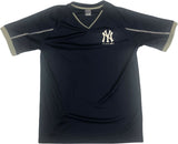 New York Yankees Short Sleeve Boy's Jersey V-Neck Shirt Blue XL16/18